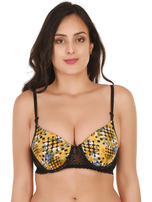 black nylon regular bra - 20288511 -  Standard Image - 0