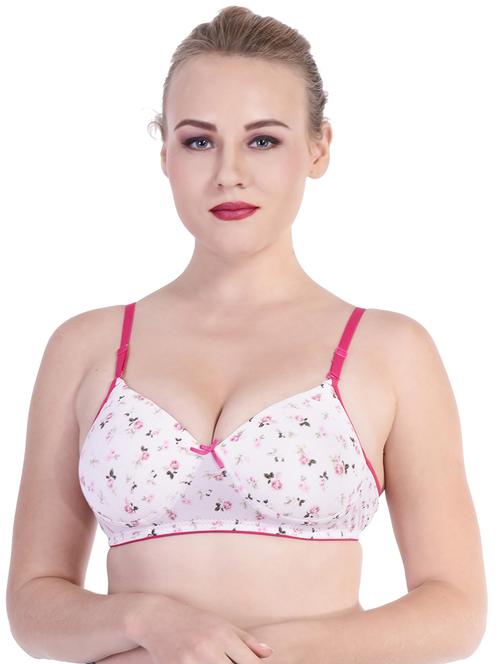 white nylon regular bra - 20288592 - Standard Image - 0
