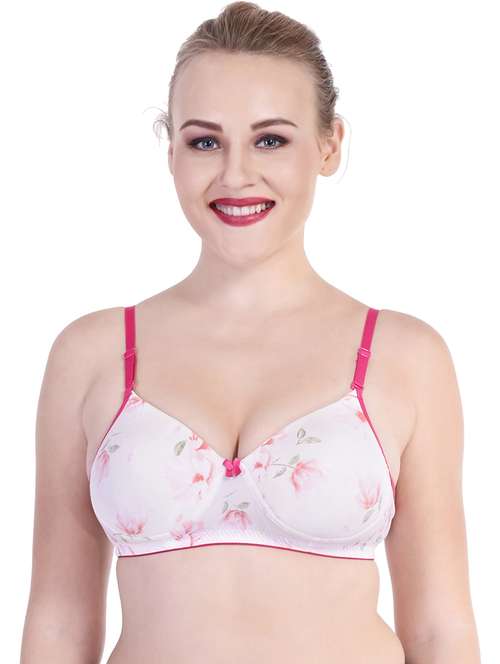 white nylon regular bra - 20288593 -  Standard Image - 0