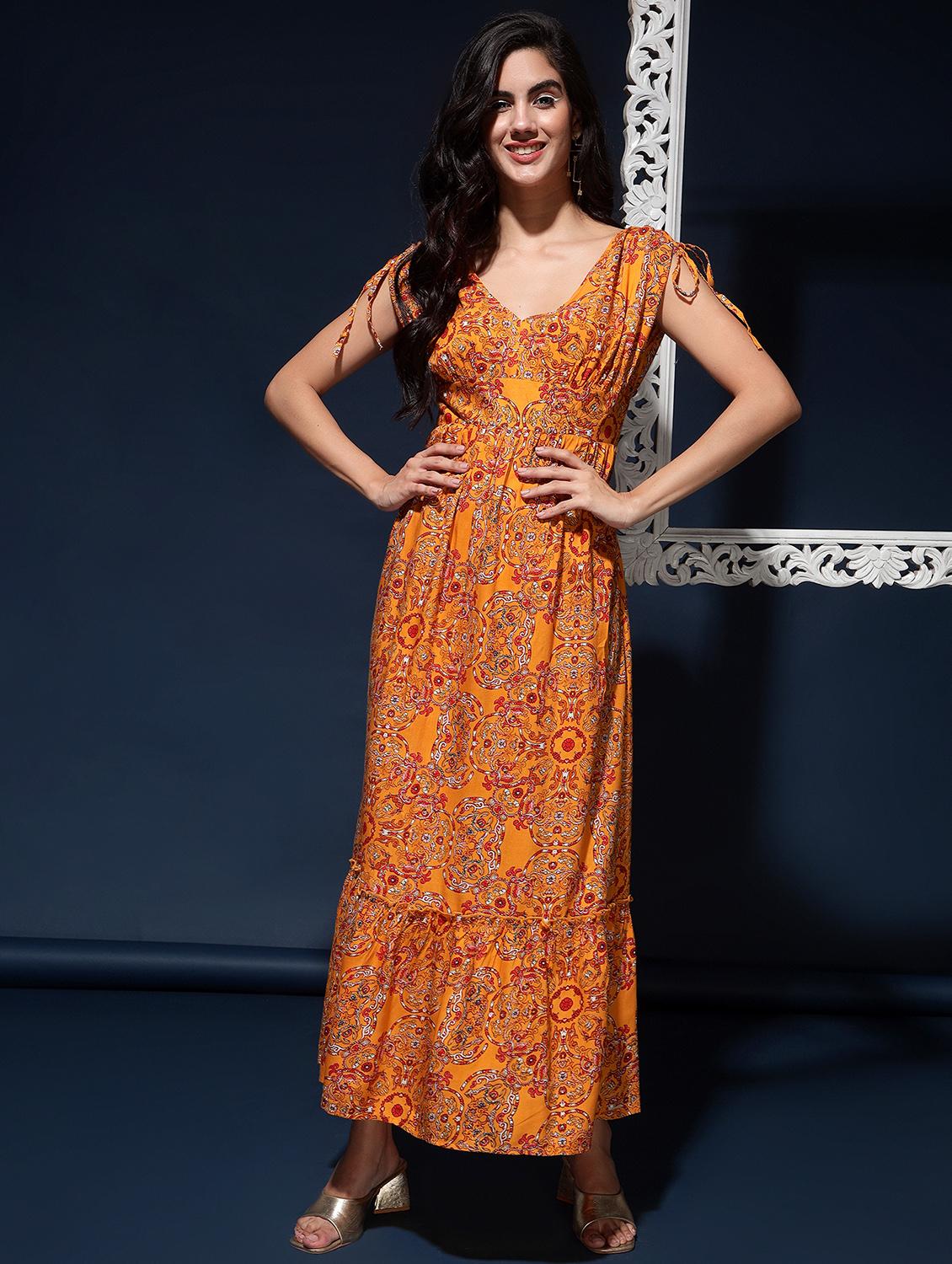 women's tiered dress color block dress - 20289733 - Zoom Image - 0