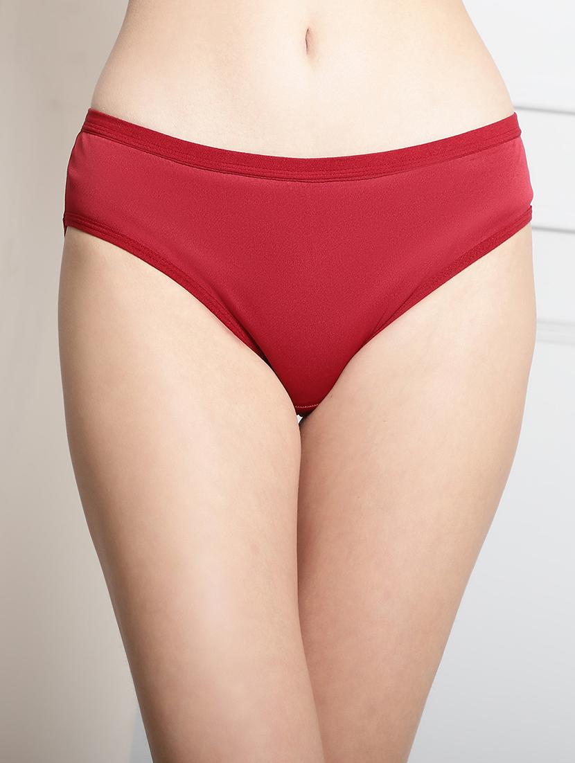 red solid hipster panty - 20289918 - Zoom Image - 0
