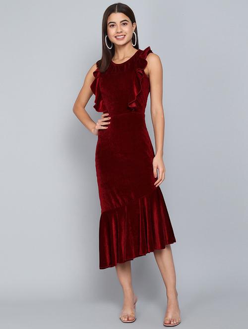 women's tiered dress solid dress - 20290084 -  Standard Image - 0