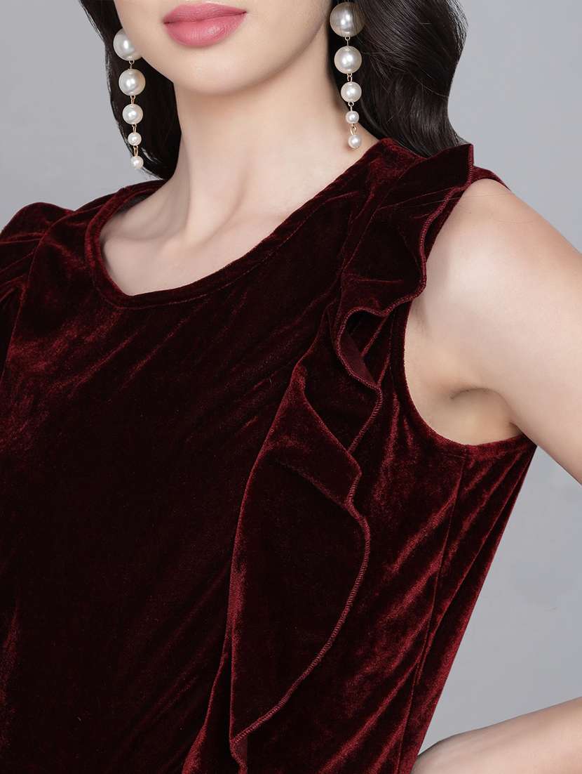 women's tiered dress solid dress - 20290094 - Standard Image - 3