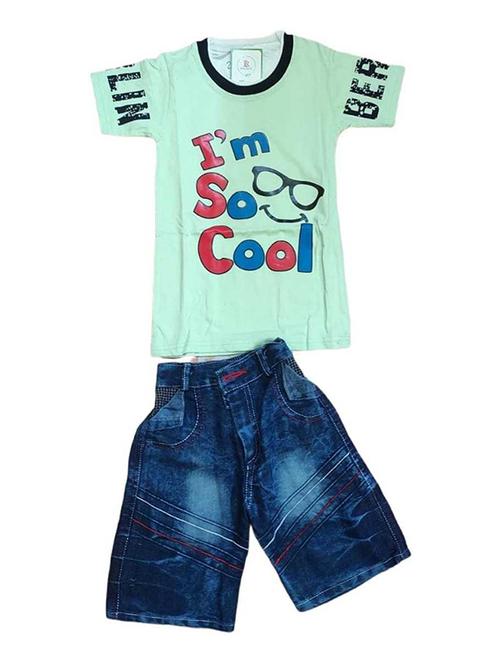 boys multi color cotton blend twin sets  - 20290957 -  Standard Image - 0