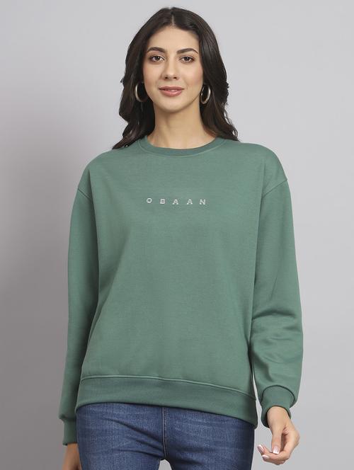 women's chest print sweatshirt - 20291850 - Standard Image - 0
