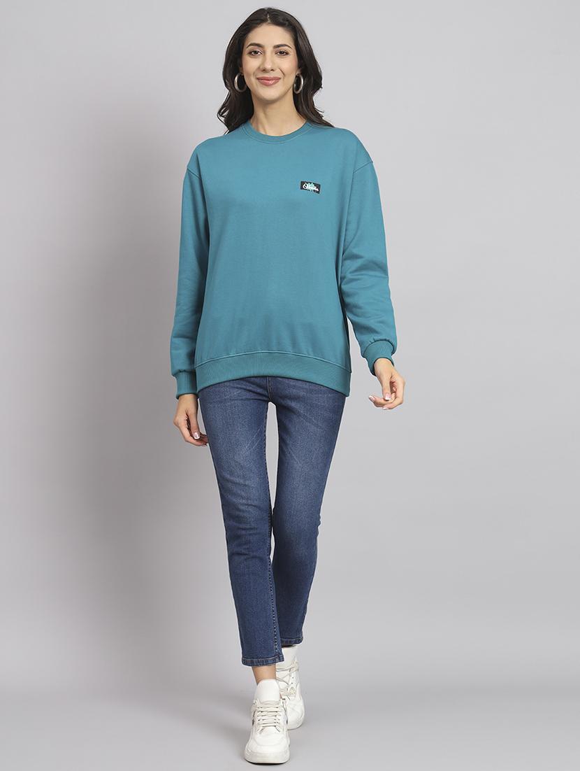 women's plain sweatshirt - 20291859 - Standard Image - 3
