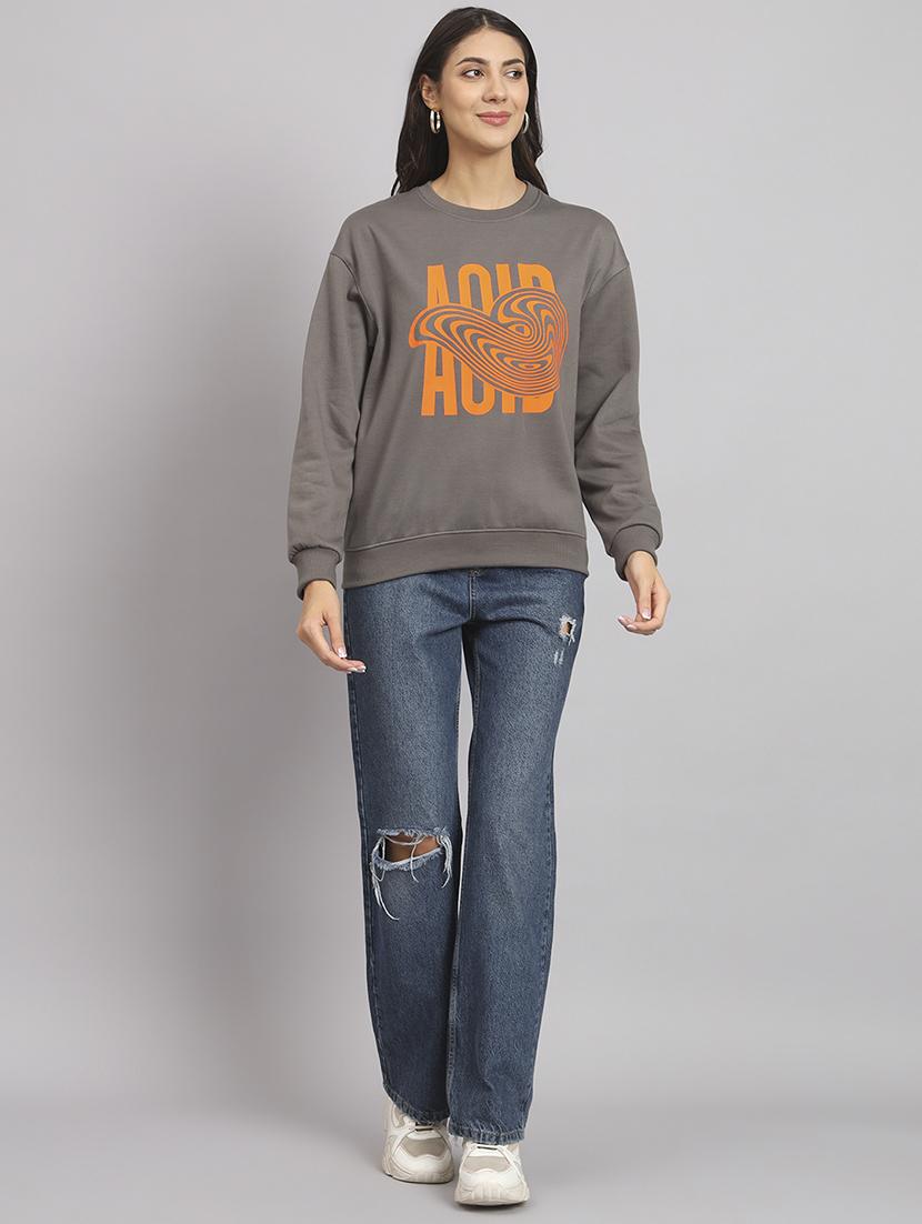 women's front print sweatshirt - 20291861 - Standard Image - 3