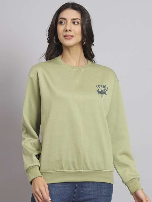 women front & back print long sleeve sweatshirt - 20291869 - Standard Image - 0