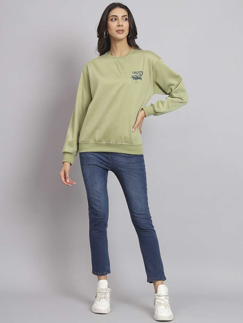 women front & back print long sleeve sweatshirt - 20291869 - Standard Image - 3