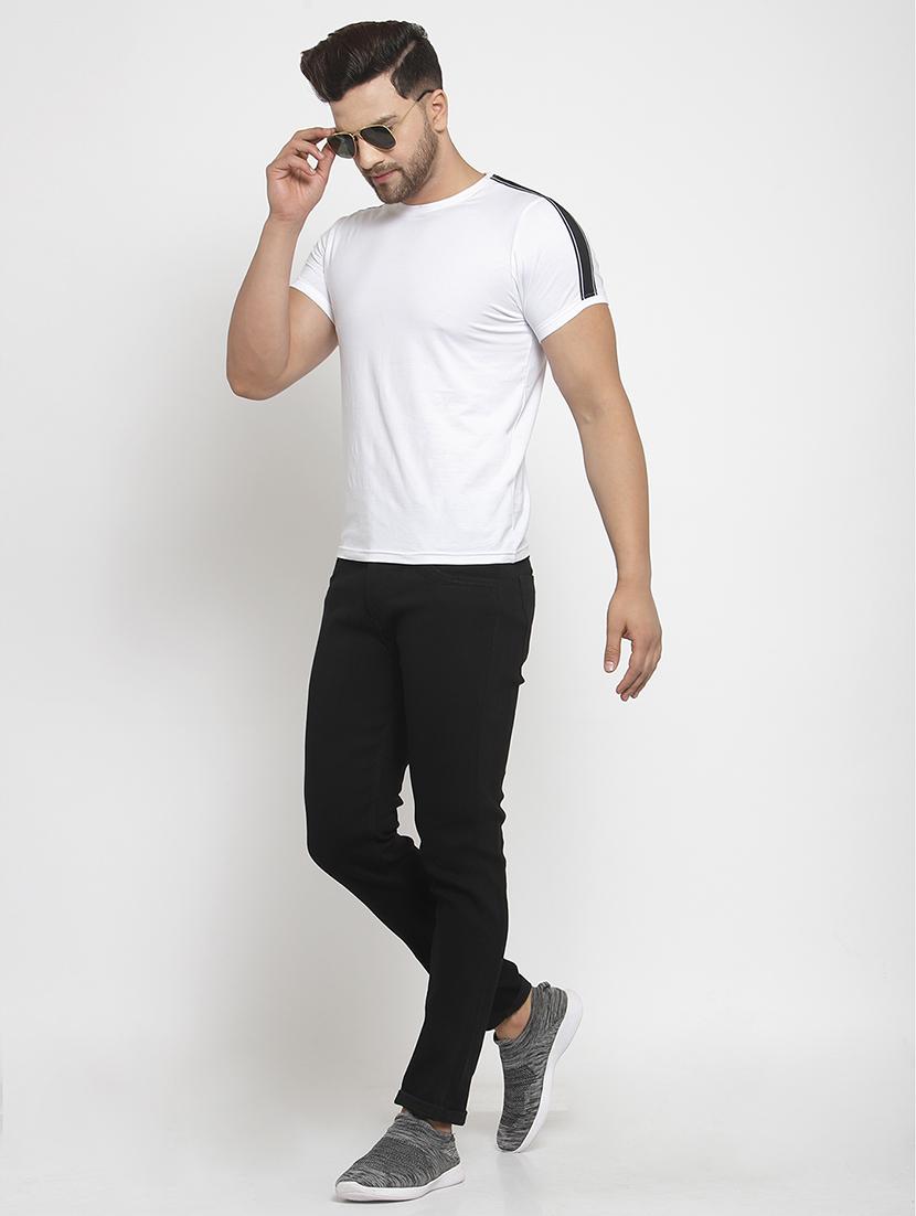men solid slim fit plain jean - 20292248 - Standard Image - 3