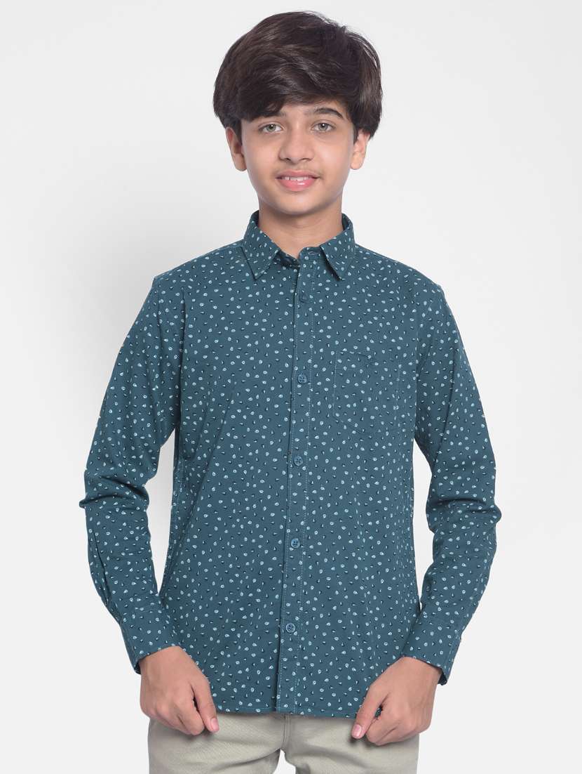 boys printed 100% cotton shirt