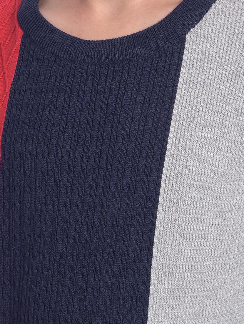 boys color block 100% cotton sweater - 20292451 - Standard Image - 5