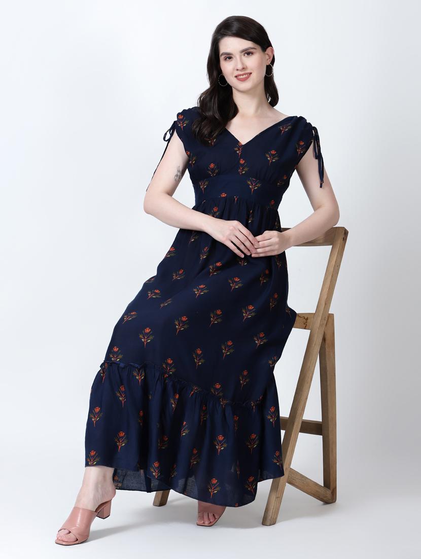 women's tiered dress floral dress - 20292576 - Standard Image - 3