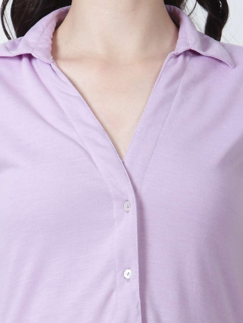 women's shirt solid dress - 20292577 -  Standard Image - 5