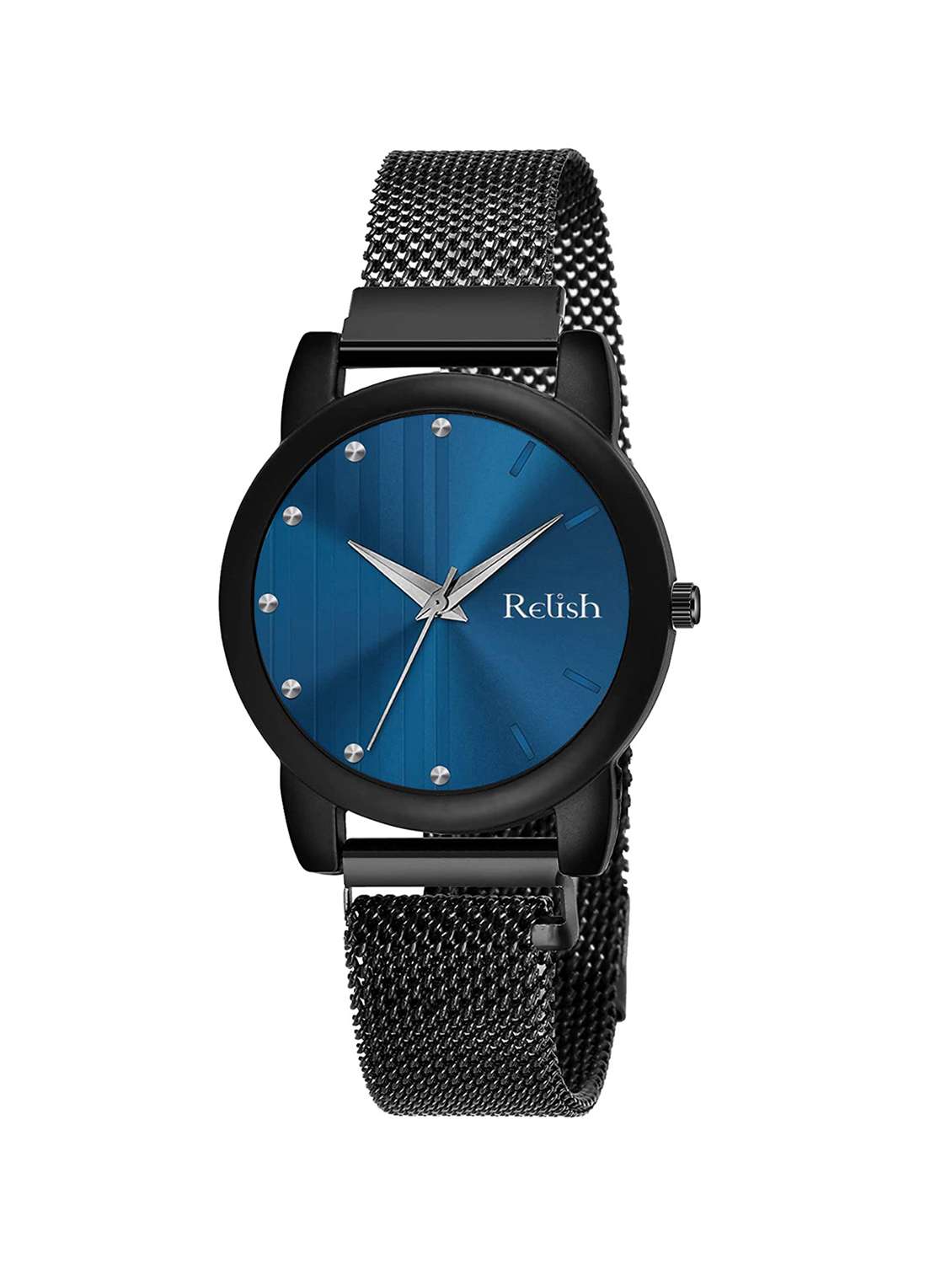 relish premium black dial & elastic band analogue watch for women & girls (re-l2007b) - 20292603 - Zoom Image - 0