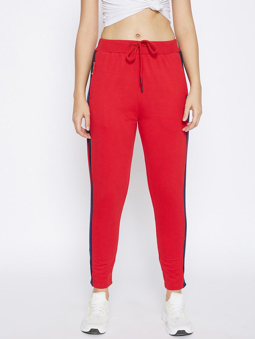 red side straiped regular fit track pant - 20294624 - Zoom Image - 0
