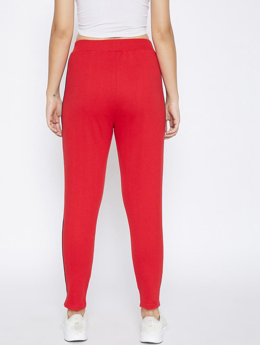 red side straiped regular fit track pant - 20294624 - Standard Image - 3