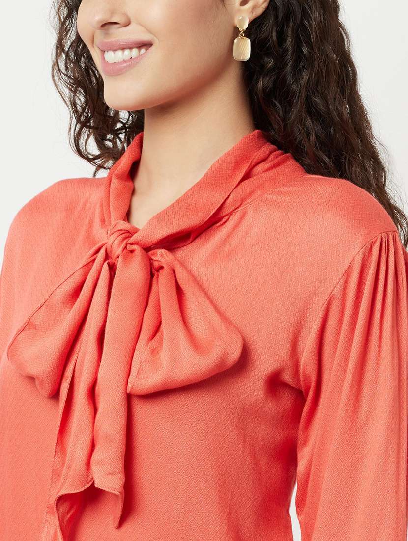 orange solid straight top - 20294911 -  Standard Image - 5