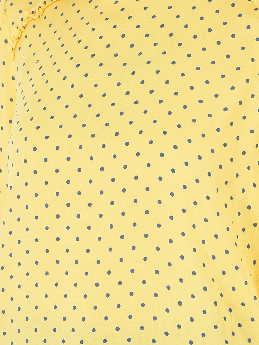 yellow polka dots regular top - 20294986 - Standard Image - 5