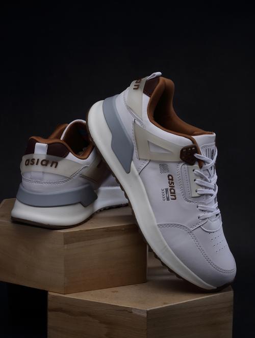 men lace up running sport shoes - 20295127 - Standard Image - 0