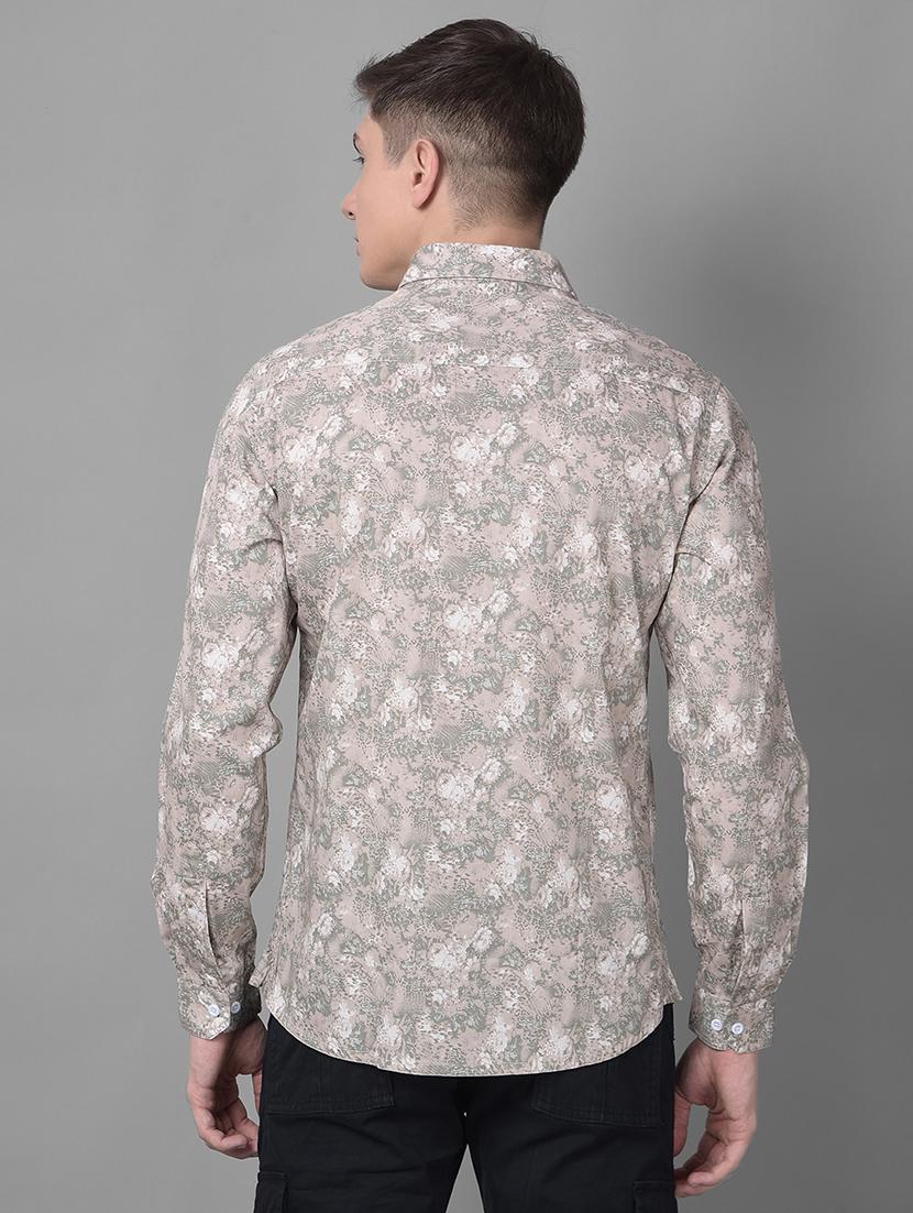 mens printed casual shirt - 20295410 - Standard Image - 3