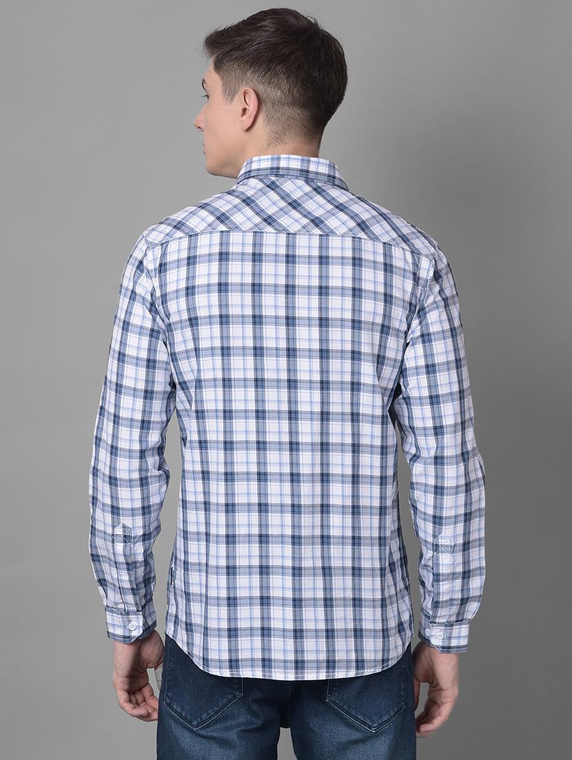 mens checks casual shirt - 20295413 - Standard Image - 3