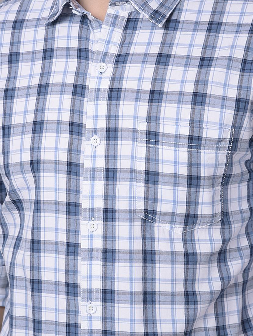 mens checks casual shirt - 20295413 - Standard Image - 5