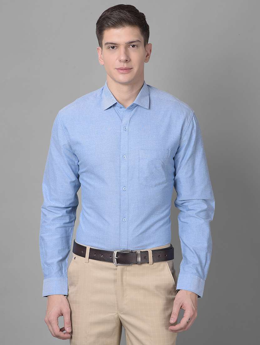 mens solids formal shirt - 20295417 -  Zoom Image - 0