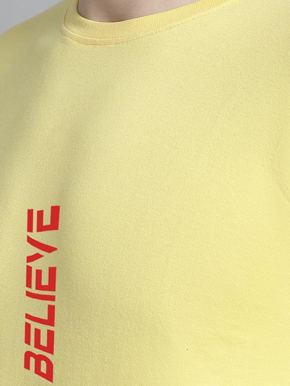 men round neck chest print t-shirt - 20295720 - Standard Image - 3