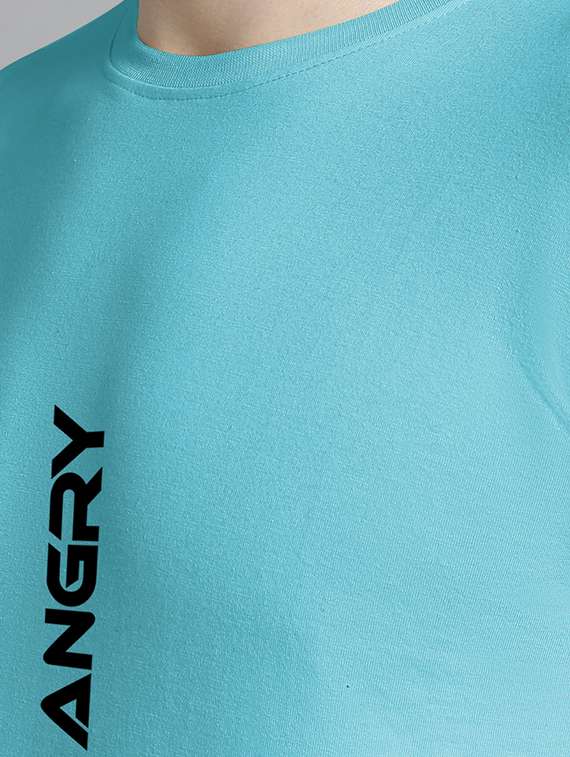 men round neck chest print t-shirt - 20295727 -  Standard Image - 3