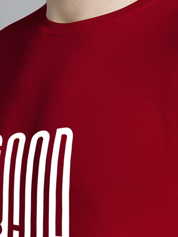 men round neck chest print t-shirt - 20295796 -  Standard Image - 3