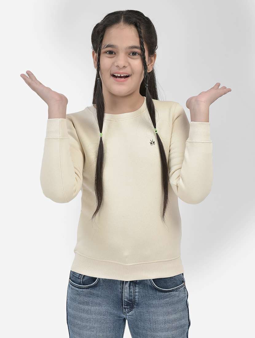 Plain Round Neck Sweatshirt
