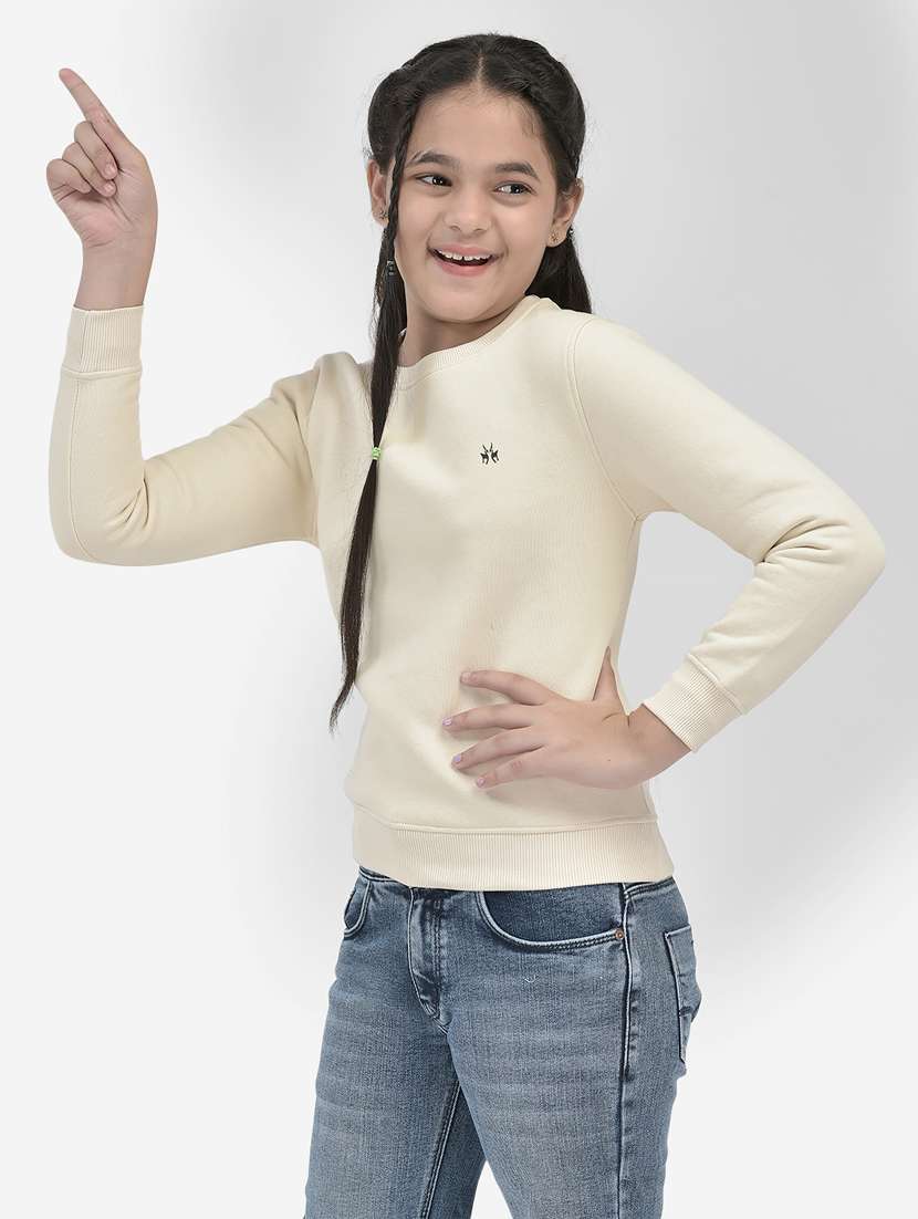 Plain Round Neck Sweatshirt