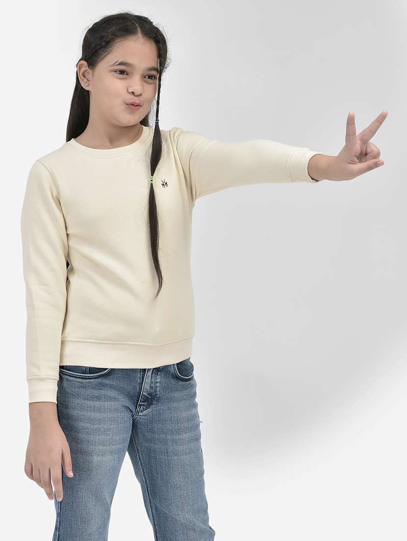 Plain Round Neck Sweatshirt
