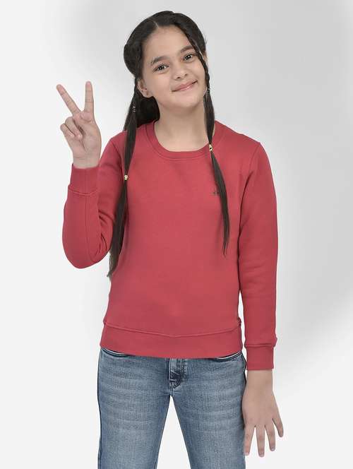 placement print round neck sweatshirt - 20295925 -  Standard Image - 0