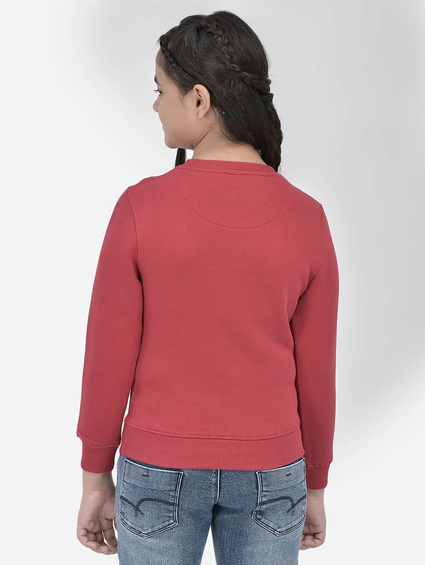 placement print round neck sweatshirt - 20295925 -  Standard Image - 3