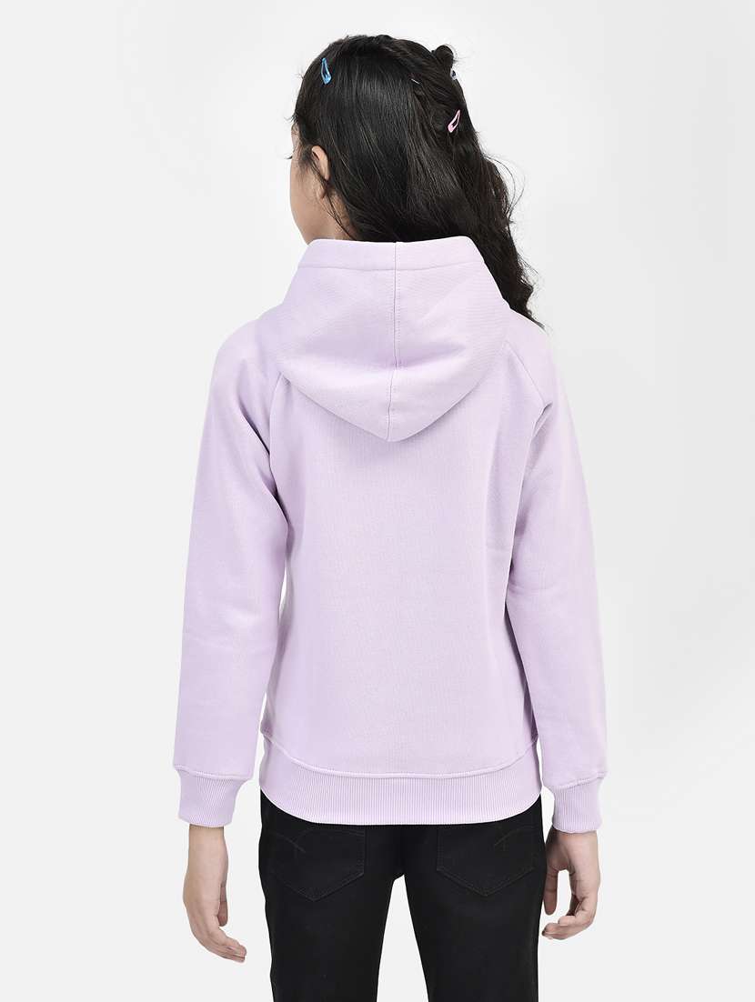 front print hood neck sweatshirt - 20295930 -  Standard Image - 3