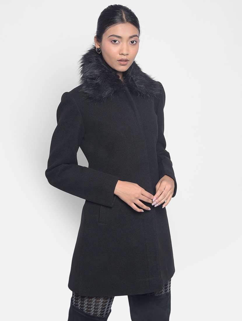 women black polyester casual blazer - 20295954 -  Zoom Image - 0