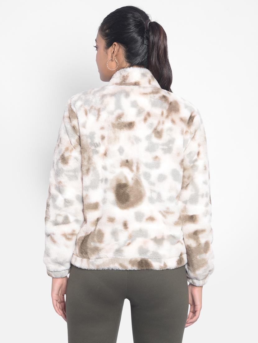 women multi colored polyester fur jacket jacket - 20295964 - Standard Image - 3
