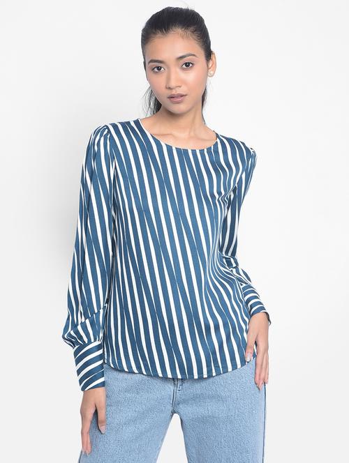 multi color stripes regular top - 20296112 - Standard Image - 0