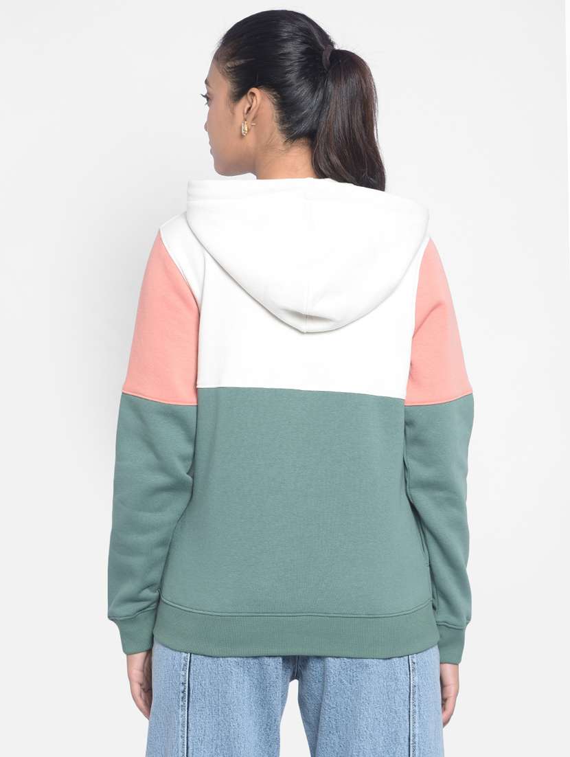 women's color block sweatshirt - 20296130 -  Standard Image - 3