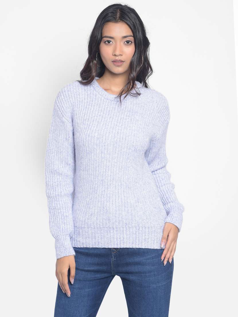 women light blue long sleeve pullover