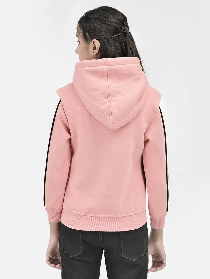 Chest Print Hood Neck Sweatshirt - 20296448 -  Standard Image - 3