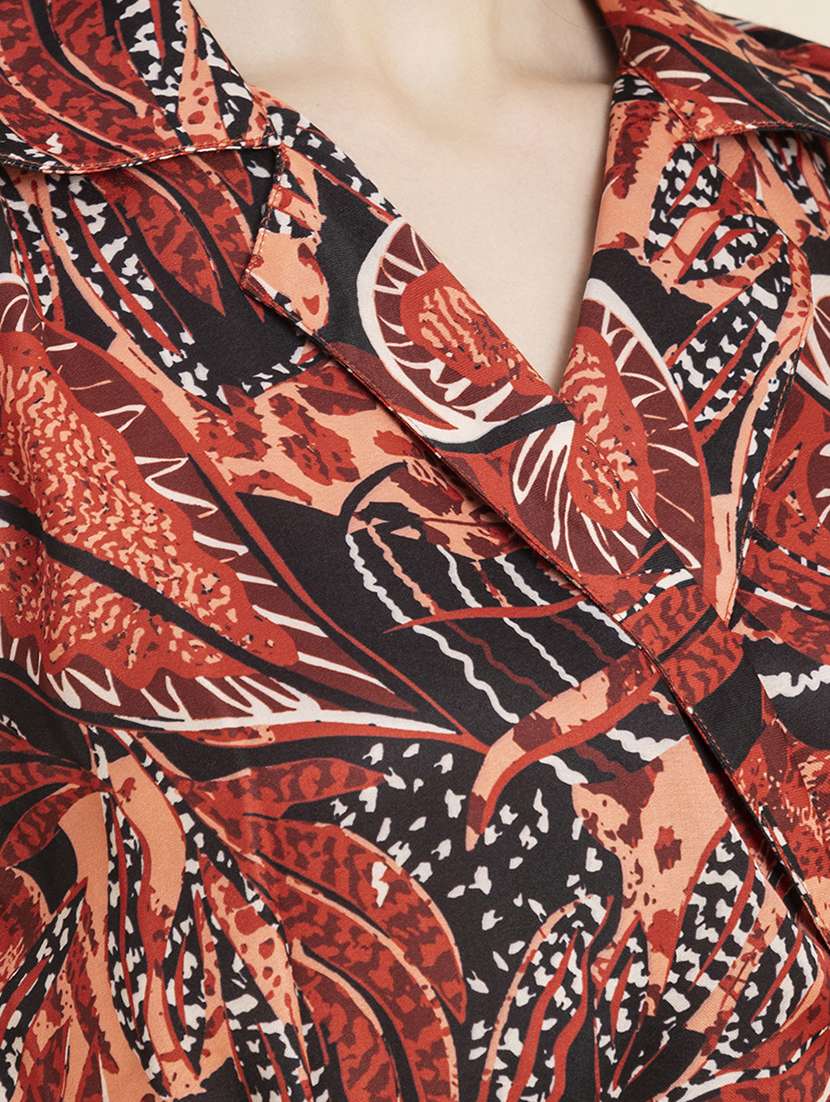 women's wrap animal print dress - 20296509 - Standard Image - 3