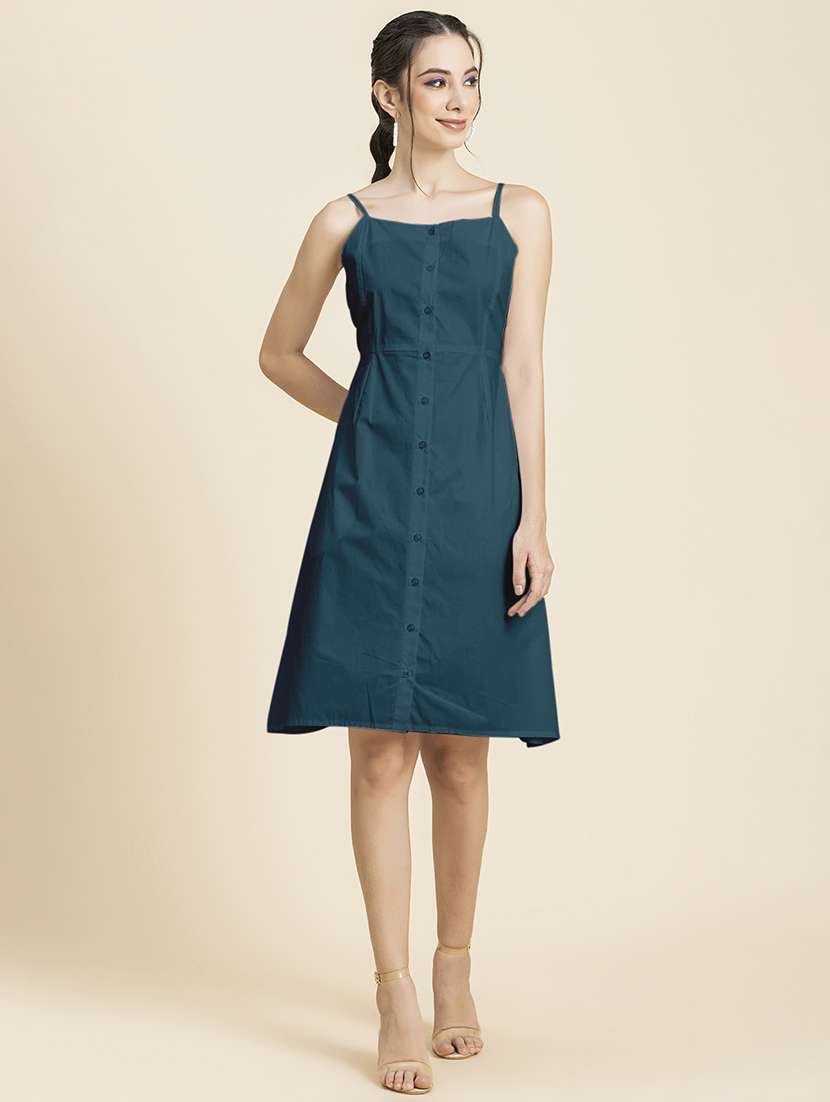 women's solid dress - 20296515 - Zoom Image - 0
