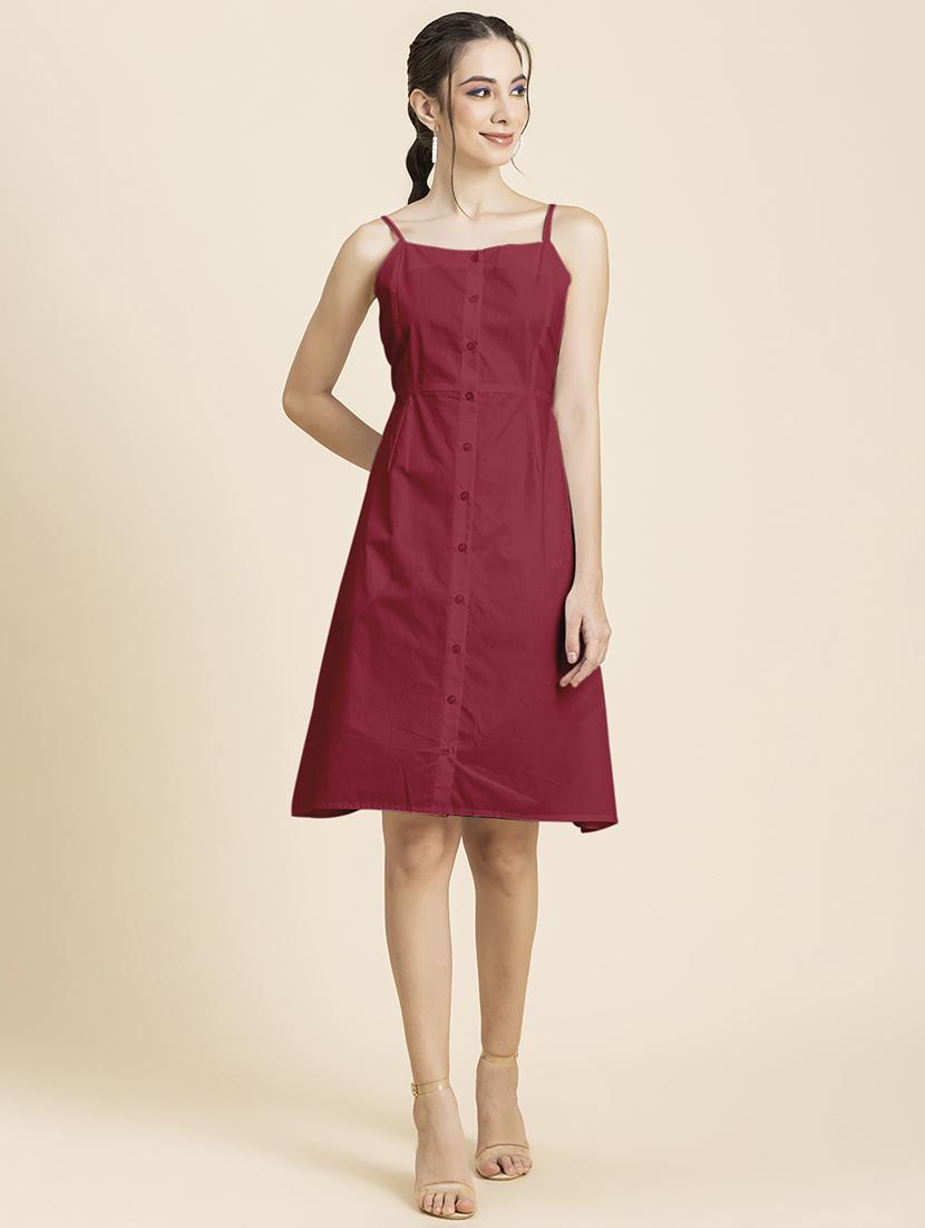women's solid dress - 20296516 - Zoom Image - 0