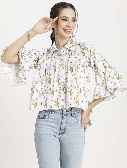 women's a line collared top - 20296758 - Standard Image - 0
