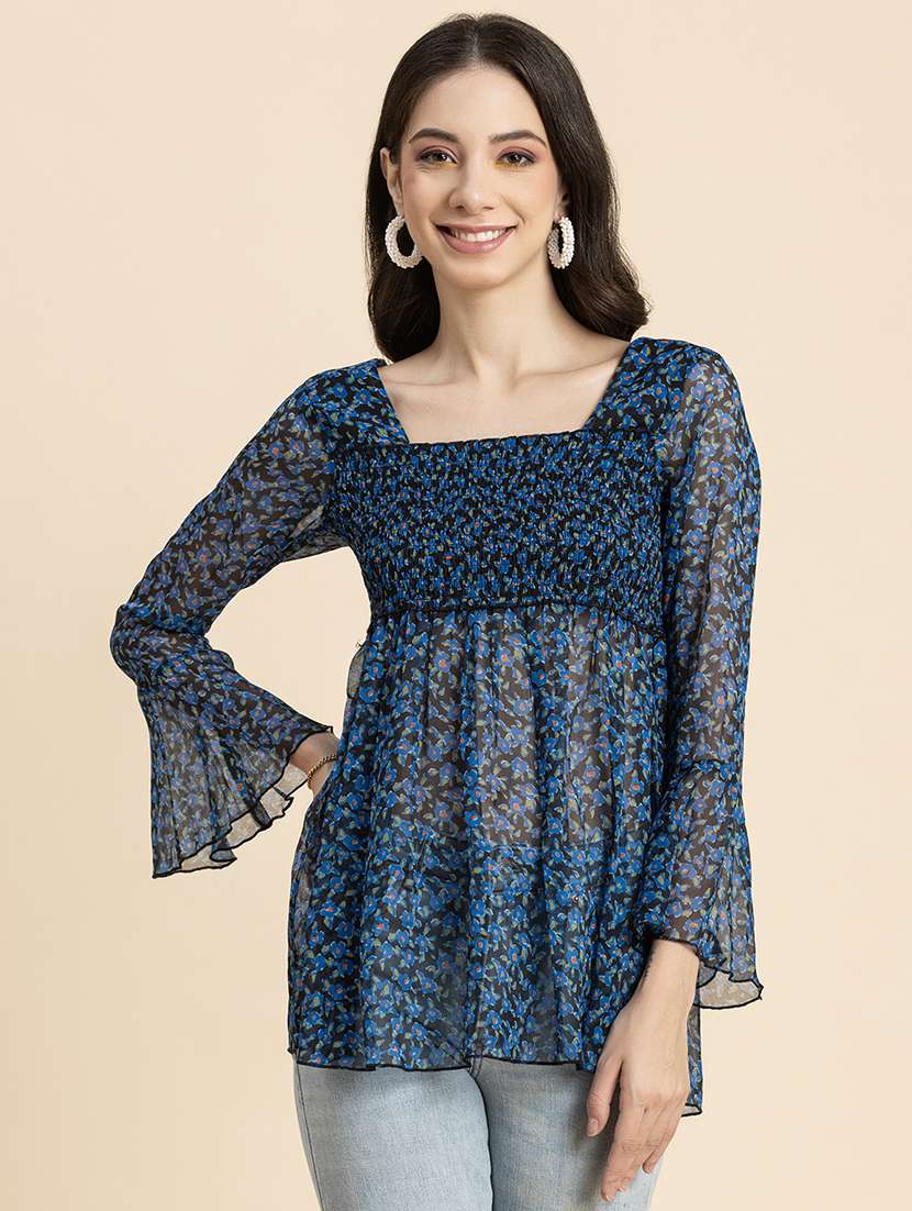 women's peplum square neck top - 20296767 -  Zoom Image - 0