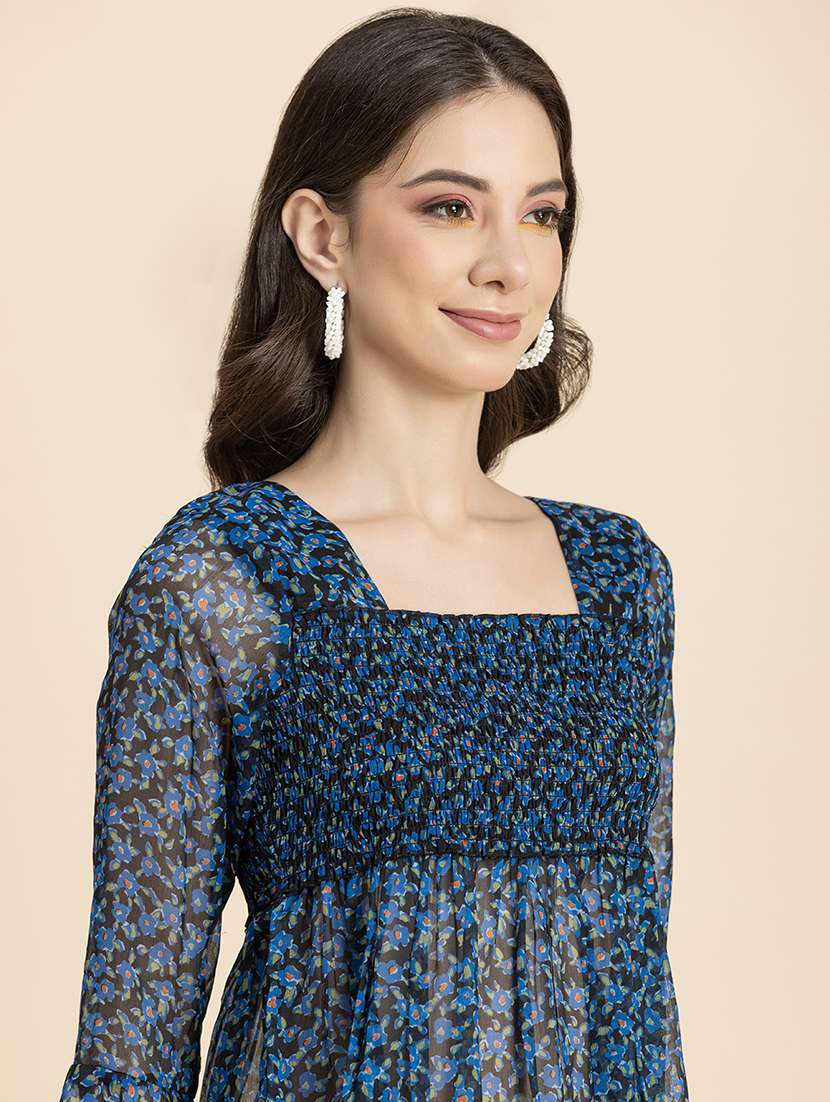 women's peplum square neck top - 20296767 -  Standard Image - 3