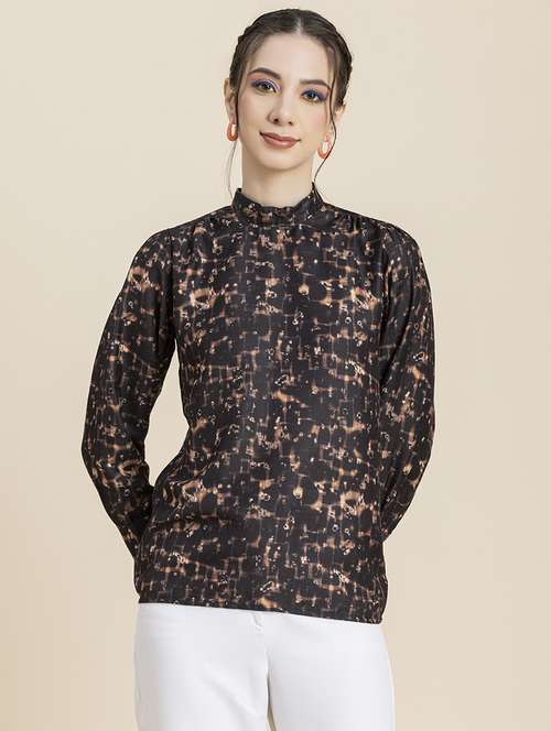 women's straight mock neck top - 20296772 - Standard Image - 0